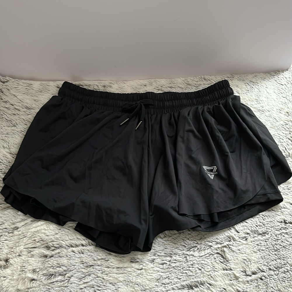 Flowy Running Shorts for Women Gym Yoga Athletic Womens Workout Biker Spandex